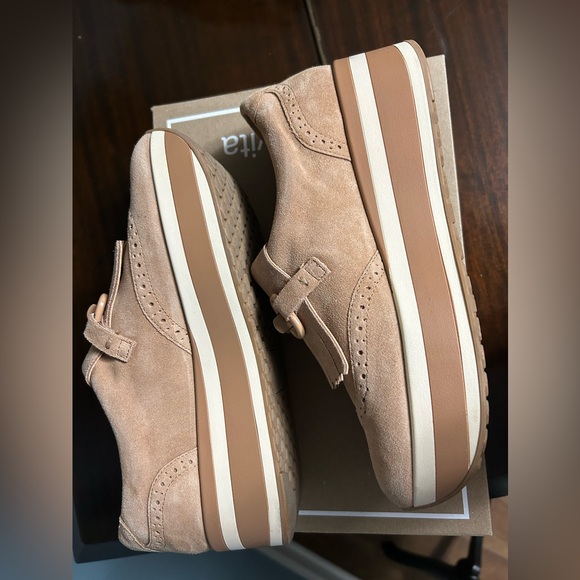 Suede Dolce Vida Platform Sneaker Loafers - Picture 6 of 8